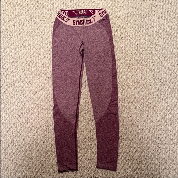 Gymshark Maroon Leggings - Picture 3 of 8